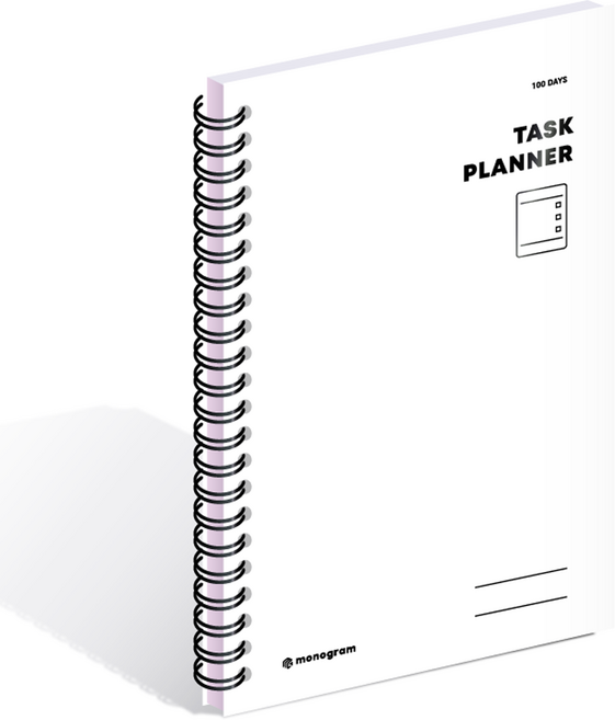 모노그램 100DAYS 태스크 플래너 MG-0029, PURE WHITE, 1개