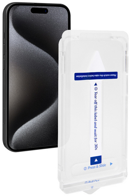 탱글우드 베젤리스 강화유리 화이트 라벨 휴대폰 액정보호필름, 1개