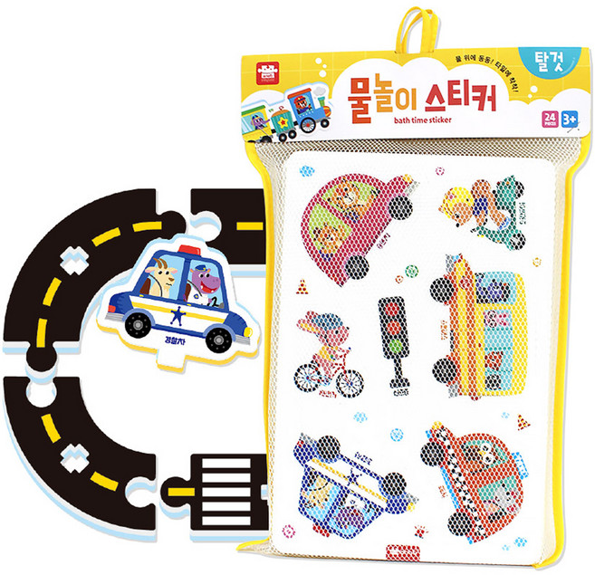 아리아띠 목욕놀이 스티커 탈것 MRMP 030, 혼합색상, 1개