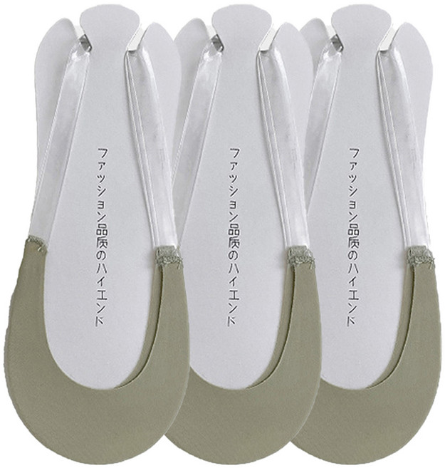 수스다 여성용 투명 끈 앞 발바닥 슬링백 덧신 3켤레