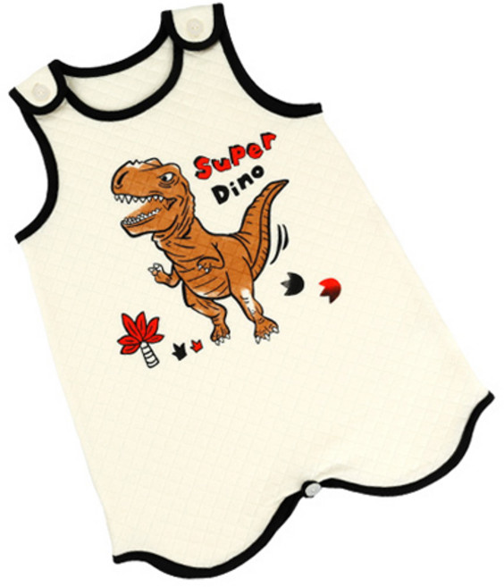 메이키즈 유아동 주니어 크레용디노 수면조끼