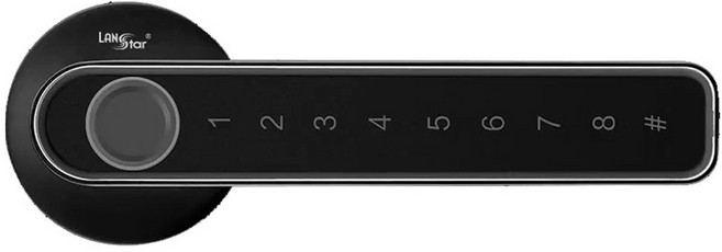 랜스타 방 문 지문 번호키 손잡이 도어락 LS-ANDOOR, LS-ANDOOR-B(블랙), 고객직접설치