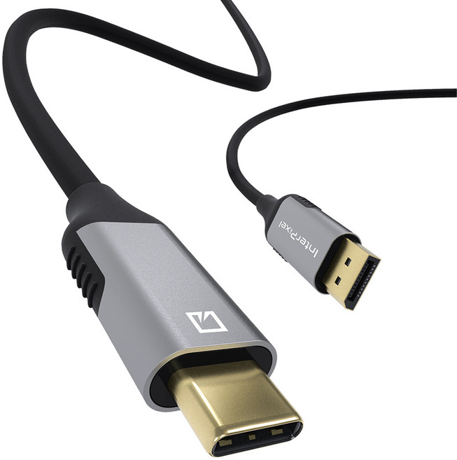 인터픽셀 USB C타입 to DP 1.4 케이블 8K, 1개, 1.5m