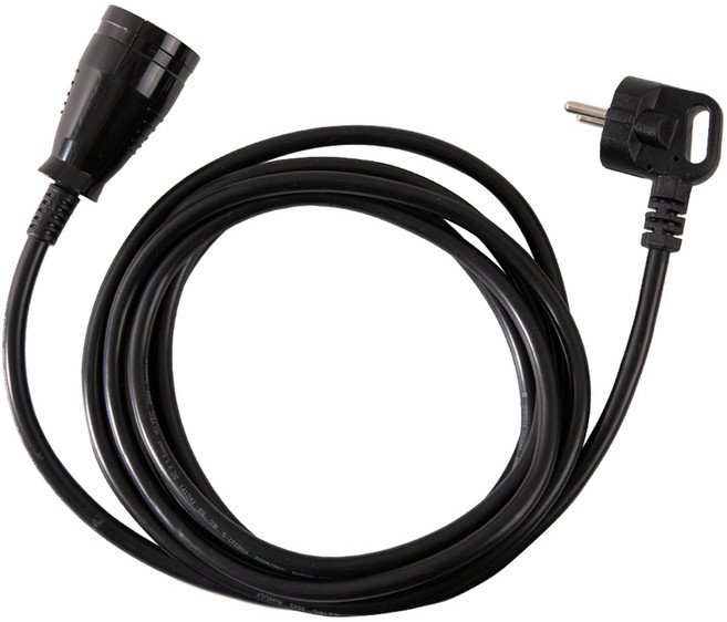 스윗홈 고용량 연장선 멀티탭 원형 1구 HOME-16-1L, 3m, 블랙, 1개