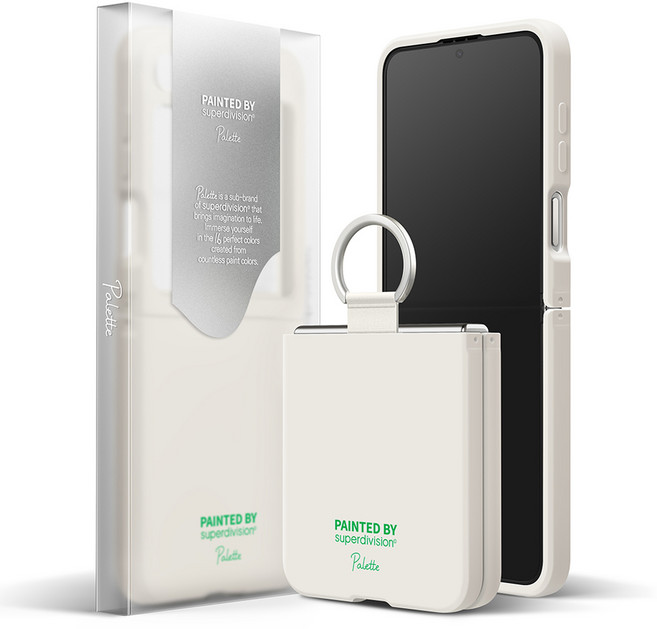 슈퍼디비전 팔레트 실리콘 휴대폰 케이스 + 링 세트