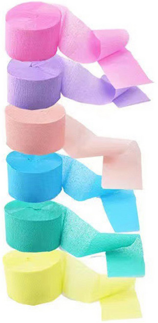 파티공구 파티스트리머 커튼 6종 세트, 파스텔톤, 1세트