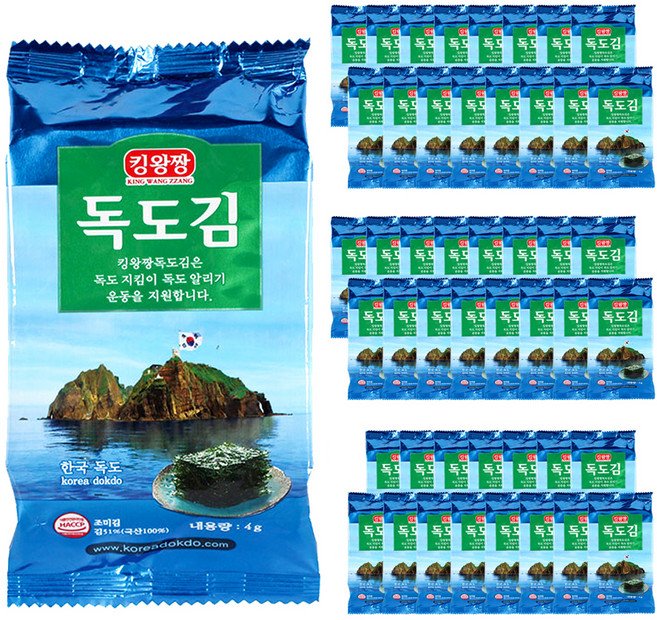 독도김 도시락김, 4g, 48개
