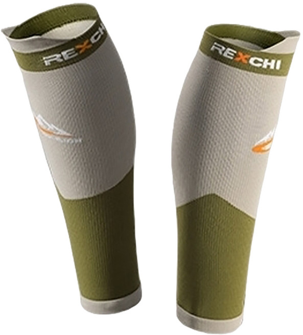 Ez2mk G3 스포츠 종아리 보호용 압축 레그 슬리브 세트, 그린, 1세트