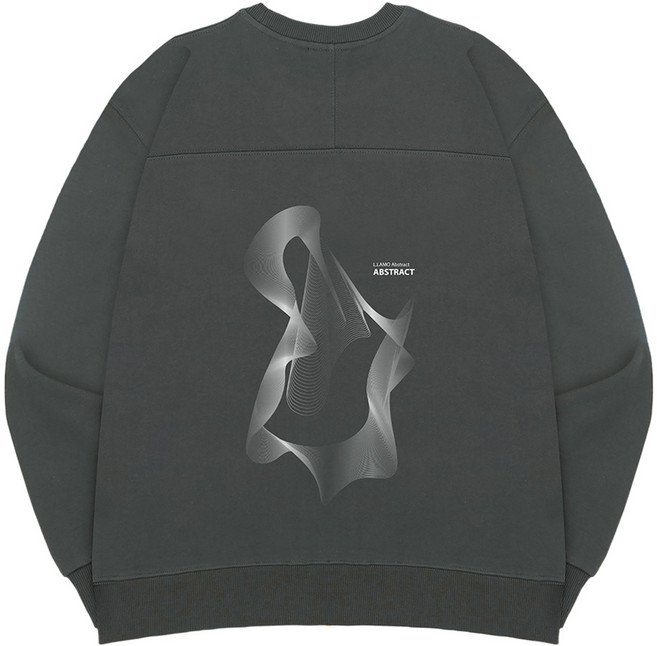 엘라모 앱스트랙트 오버핏 맨투맨 빅사이즈