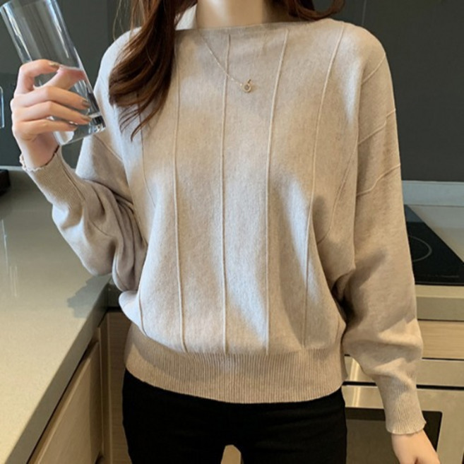 I'M MONG 女款Cleno線條亮點圓領燈籠袖長袖T恤