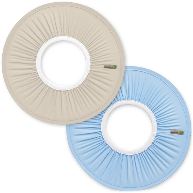 마니또 샴푸캡 2종 세트, 블루 + 베이지, 1개