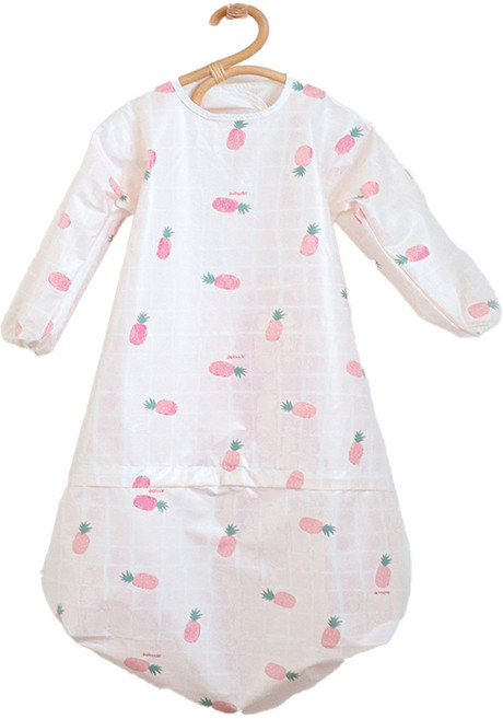 베이비클로 유아용 이유식 긴팔 지퍼형 방수턱받이, 아임파인핑크, 1개입, 1개