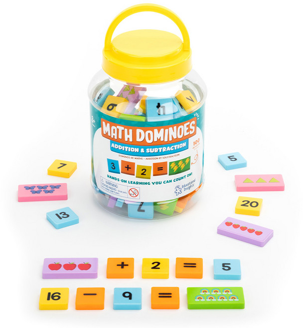 러닝리소스 덧셈 뺄셈 도미노 EDI2939 100p, 혼합색상, 1개