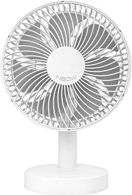 엔보우 모노 탁상용 무선 휴대용 선풍기, MONO, 화이트