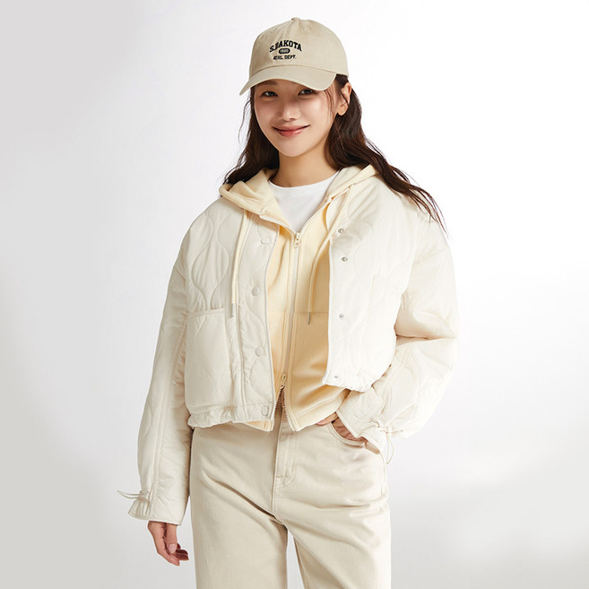 스파오 여성용 경량 퀼팅 자켓 SPJAE12G91
