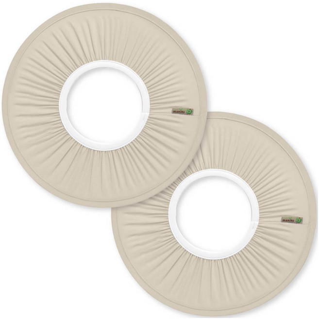 마니또 유아용 샴푸캡, 베이지, 2개
