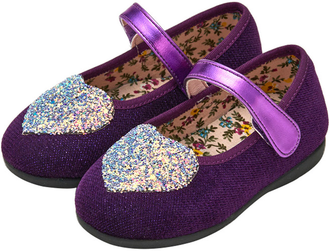 빔보빔바 여아용 하트 플랫글로시