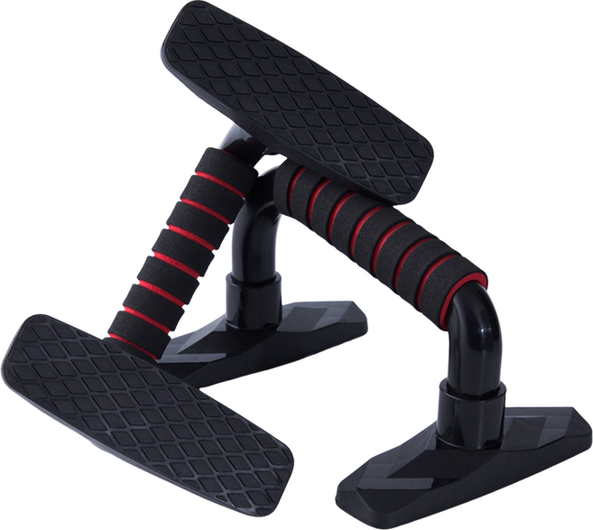 하디로어 프리미엄 손목 보호 푸쉬업바 왼손 + 오른손 세트, 레드