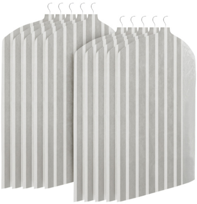 네이쳐리빙 스트라이프 프리미엄 옷커버 자켓용, 10개, 1개입