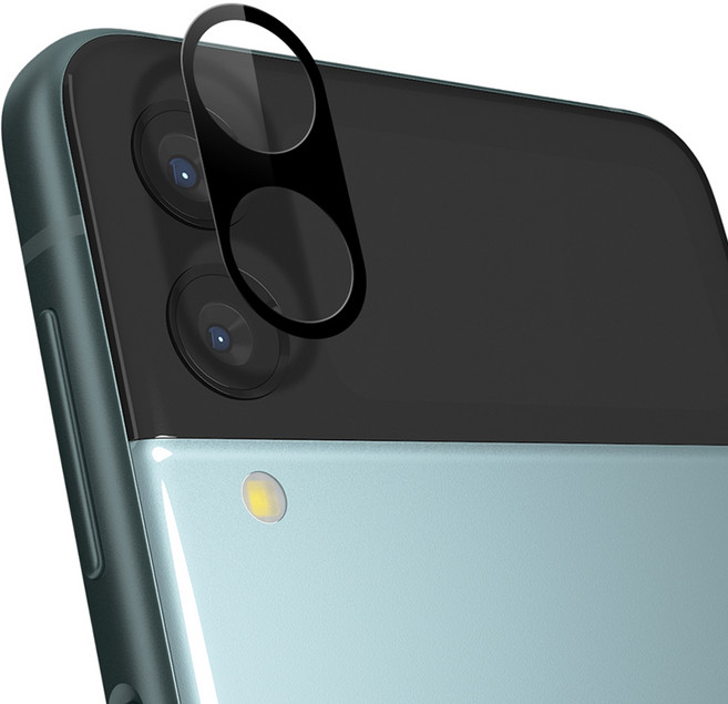 하이온 L글라스 카메라 풀커버 강화유리 필름 3p 세트 검정, 1세트