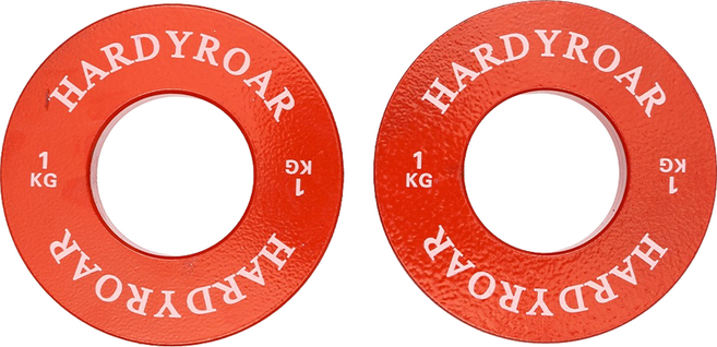 HARDYROAR 高級輕量槓片 2入, 紅色, 1套, 1kg