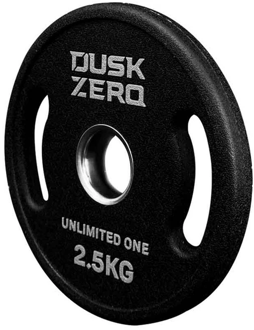 더스크랙 더스크제로 슬림 CPU우레탄 바벨 중량원판, 2.5kg, 2개, 무광블랙 - 쿠팡