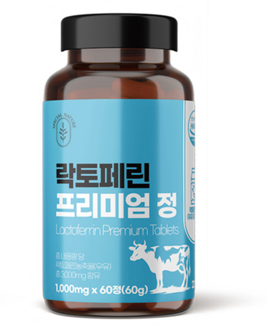 SPECIALNATURE 락토페린 프리미엄 정 60g, 1개, 60정