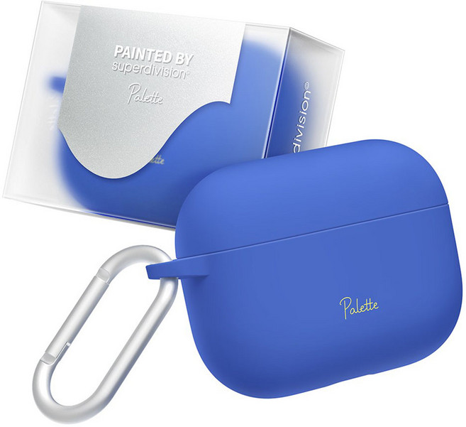 슈퍼디비전 팔레트 에어팟 하드 케이스 + 카라비너 세트, 에어팟 프로2, 던 크레센트, 1세트