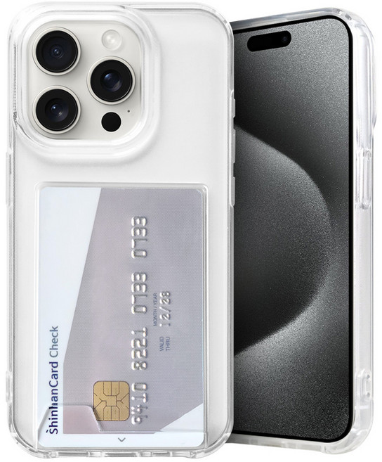 워너프 포유 파스텔 카드 젤리 휴대폰 케이스