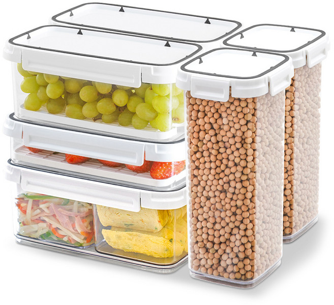 창신리빙 스카이락 따뜻한 대형용기세트 13P, 1세트, 점보 1호 1700ml + 점보 2호 3800ml + 와이드 2호 1600ml x 2p + 정 4호 1800ml x 2p + 인케이스 4p + 와이드 깔판 2p + 점보 깔판