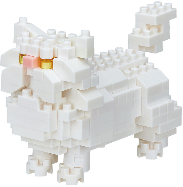 나노블럭 페르시안 고양이, 혼합색상, 1개