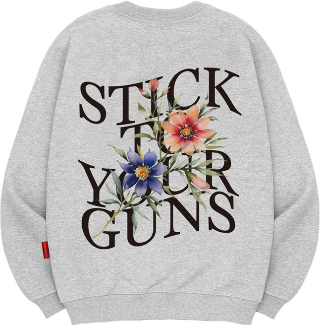 엘라모 남녀공용 3M 스틱투유어건즈 맨투맨