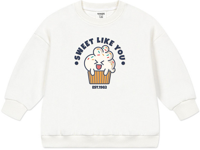 뉴욕꼬맹이 아동용 오버핏 맨투맨 티셔츠 W237