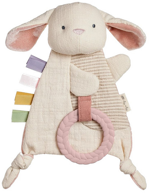 Itzy Ritzy 可愛動物安撫巾 兔子 柔軟材質玩具, 1個