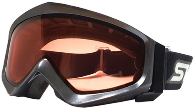 SWANS 滑雪護目鏡 白色 成人用 可與眼鏡並用 日夜兩用 雙層鏡片 GUEST-DH, 深銀色