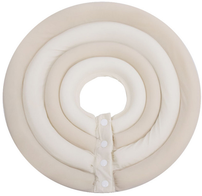 딩동펫 반려동물 초경량 넥카라, 크림베이지, 1개