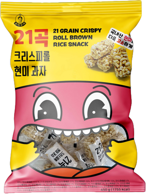 풍미상회 21곡 크리스피롤 현미과자, 450g, 1개