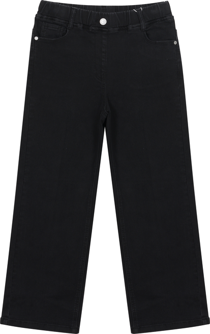 애플핑크 슬림 와이드 청바지