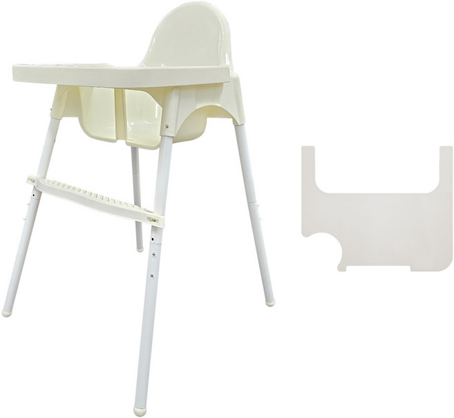 커들 유아용 성장맞춤 식탁 하이체어 + 전용 실리콘패드 세트, 혼합색상 + 모던그레이 실리콘패드