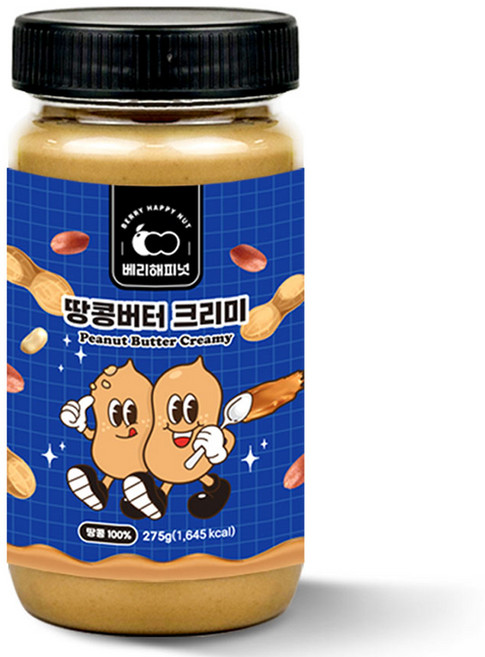 베리해피넛 100% 땅콩버터 크리미, 275g, 1개