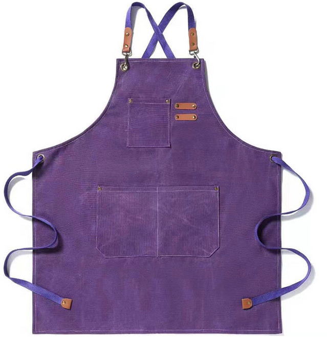 알로데 엣지 포켓 작업 미술 앞치마, TYPE09 퍼플