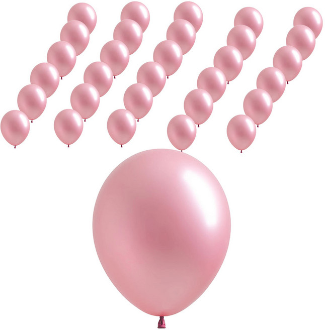 조이벌룬 풍선 30cm, 펄라이트핑크, 100개