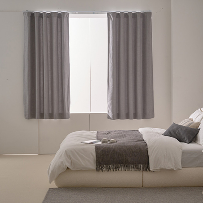 모던하우스 ON 메모리 암막커튼 높이조절 반창문 2개세트