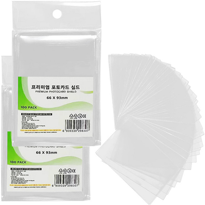 아가플러스 OPP 포토카드 실드 100p, 2개