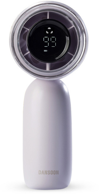 단순생활 뚱카롱 백풍기 휴대용 선풍기, FAT CARON 100-SPEED FAN, 스노우라일락