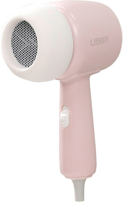 나와아기 아동용 저소음 헤어 드라이기 450W, BA07-BHD, 베이비 핑크