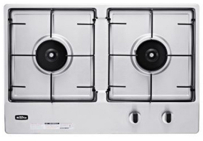 Haatz 가로 빌트인 가스레인지 일반가스 2구 방문설치, LPG, HGR-2040SDB