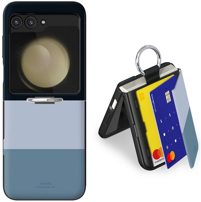 쏭스디자인 마그네틱 도어범퍼 카드2장 링 휴대폰 케이스