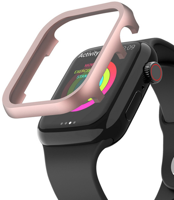 푸트로랩 애플워치 펀칭 알루미늄 합금 케이스, 로즈핑크, 1개