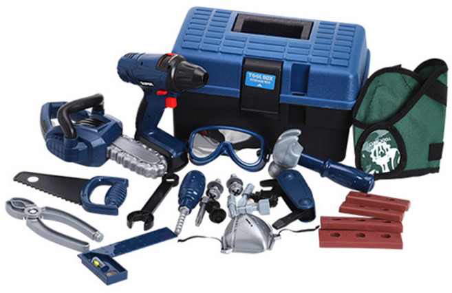 캐스비 플레이 파워 공구박스, 혼합색상, 1개